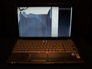 HP G60 235DX Notebook PC 16 Broken Screen LCD for Parts Repair as Is