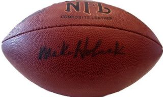 Mike Holovak Autographed Football Boston Patriots NFL