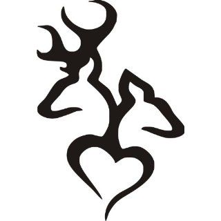 Browning Deer Head Heart Logo Style in White Exterior