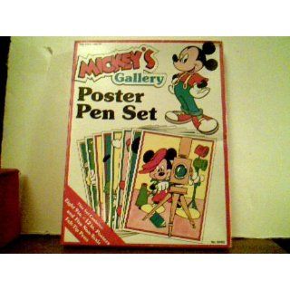Mickeys Gallery Poster Pen Set   Eight 9 X 12 Posters