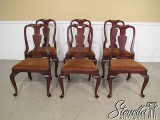 18445 Set 6 HENKEL HARRIS Mahogany Dining Chairs