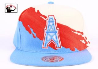 Houston Oilers Mitchell Ness NG83 Paintbrush NFL Snapback Hat