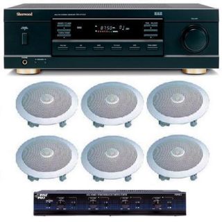 Home Audio Whole House Sound System Ceiling Speakers for 3 Rooms