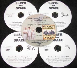 DVD Free 4 Hovind Earth Space Home School Set New