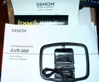 DENON AV SURROUND HOME AUDIO RECEIVER OWNERS MANUAL AVR 889 USERS