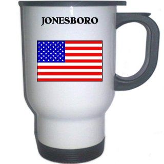 US Flag   Jonesboro, Arkansas (AR) White Stainless Steel