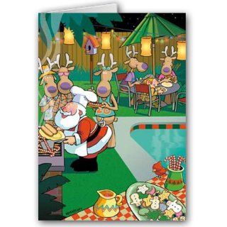 Santa Hosting a BBQ Party: Home & Kitchen