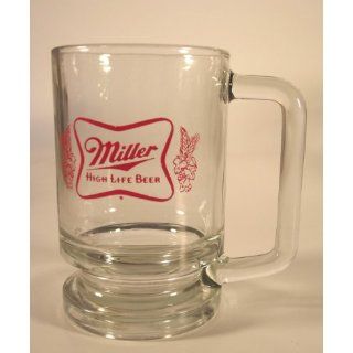 Miller Beer Glass Mug Stein with Handle 12 oz. Kitchen