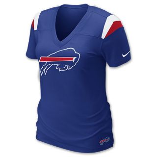Nike NFL Buffalo Bills Womens V Neck Tee Shirt
