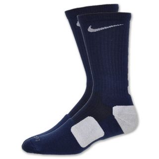 Nike Elite Mens Basketball Crew Socks Navy/White