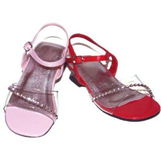 Infant Toddler Girls Clear Rhinestone Heels Pageant