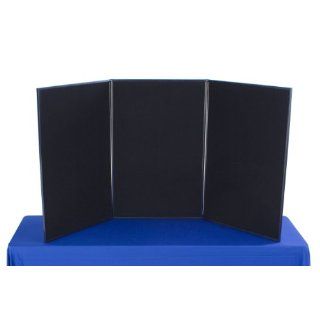Tri Fold 3 Panel Display Board, 72 x 36, with Black Velcro
