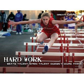 Womens Track and Field Motivational EXTRA LARGE Poster Print 36 x 48