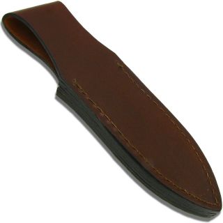Gil Hibben Brown Leather Fixed Blade Knife Belt Sheath for Three