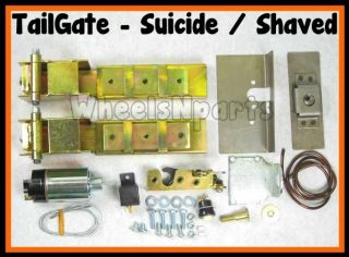 New Universal Suicide Tailgate Hidden Swing Hinges Latches with Popper