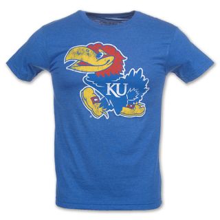 Kansas Jayhawks Distressed Icon Mens NCAA T Shirt