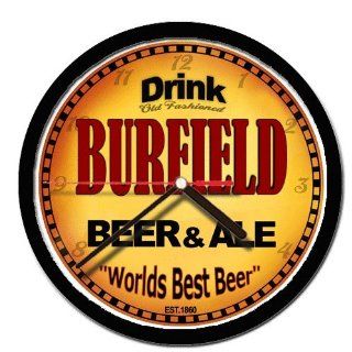 BURFIELD beer and ale cerveza wall clock 