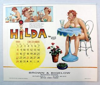 Vintage 1992 Duane Bryers Hilda 13 Month Large Format Calendar Free