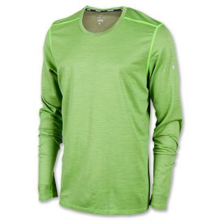 Nike Dri FIT Wool Mens Running Shirt Green