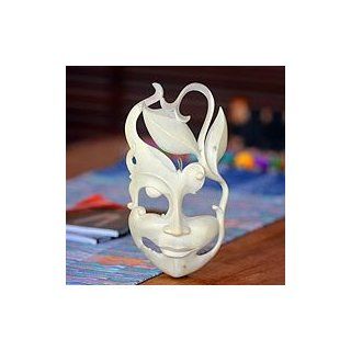 NOVICA Wood mask, Lotus Life Home & Kitchen