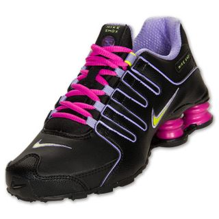 Girls Gradeschool Nike Shox NZ Black/Pink/Purple