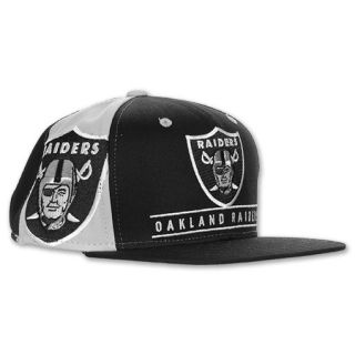 Oakland Raiders NFL Snapback Hat Black/Grey