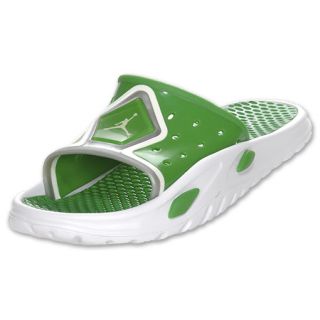 Jordan Camp Slide Mens Sandals Green/White/Silver