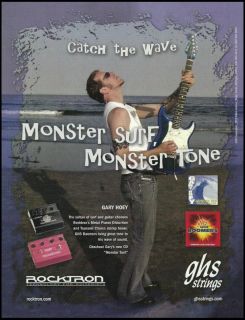 GARY HOEY MONSTER SURF ROCKTRON GHS GUITAR STRINGS AD 8X11