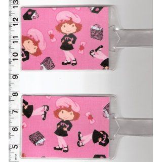 Set of 2 Luggage Tags Made with Strawberry Shortcake
