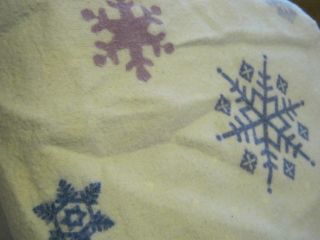   FLANNEL SHEET SET HOLIDAY SNOWFLAKES WARM WINTER CHRISTMAS BEDDING