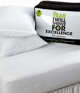 THIS YEAR Microfiber Full Mattress Pad & Two Standard Pillows Set NEW