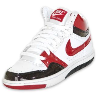 Nike Womens Court Force High White/Varsity Red