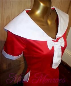 Vintage 40s 50s Repro Collectif Layla Nautical Sailor Wiggle Pinup