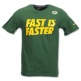 Nike Green Bay Packers NFL Fast is Faster Mens Tee Shirt