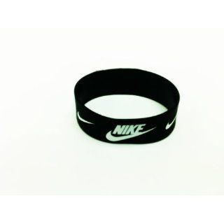 Nike Sport Silicone Wristband Bracelet Black: Toys & Games