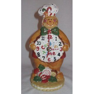 Gingerbread Man Chef Cookie Time Clock 