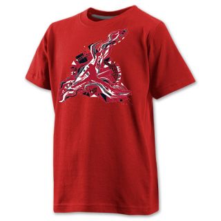 Jordan Jumpman Abstract Kids Tee Shirt Varsity Red