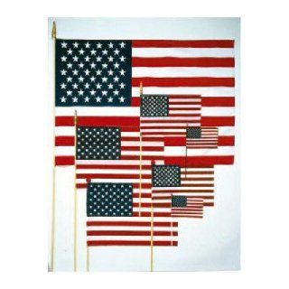 Cotton Hand Held/Stick US Flags 4 in. x 6 in.: Home