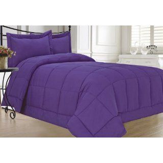 Purple Down Alternative Comforter Bedding Set King Home