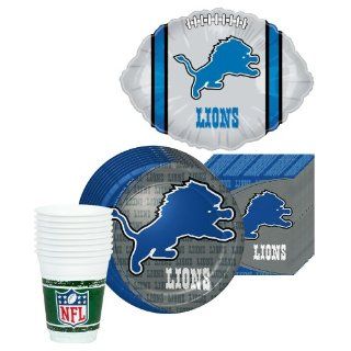 NFL Detroit Lions Party Kit for 8 Guests with Balloon