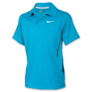 Kids Nike Dri FIT UV Boarder Tennis Polo Neon