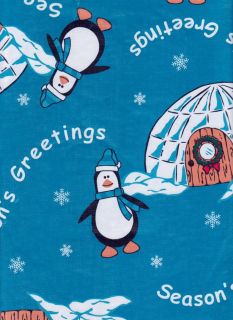  Igloo Christmas Wreath Snowflake Design Vinyl Tablecloth Holiday 52x70