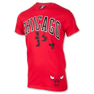 Mens Unk Chicago Bulls NBA Corner T Shirt Red