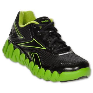 Reebok Zig Activate Kids Running Shoes Black/Green