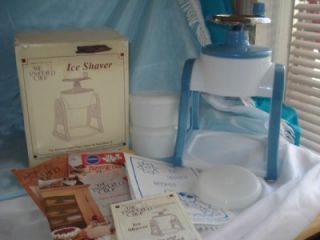 Vintg Pampered Chef Ice Shaver w Box Manuals 1 Time Use