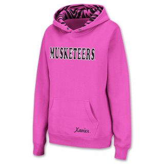 Xavier Musketeers NCAA Womens Hoodie Pink