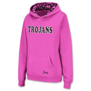 Troy Trojans NCAA Womens Hoodie Pink