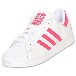 adidas Kids Superstar II Casual Shoes White/Pink