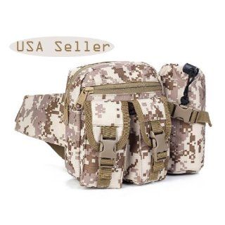 Adult Bum Fanny Bag with Bottle Holder Camo Camping Waist
