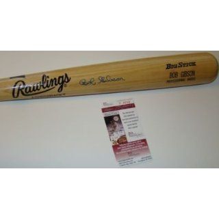 Bob Gibson Signed Baseball Bat   Rawlings JSA: Sports